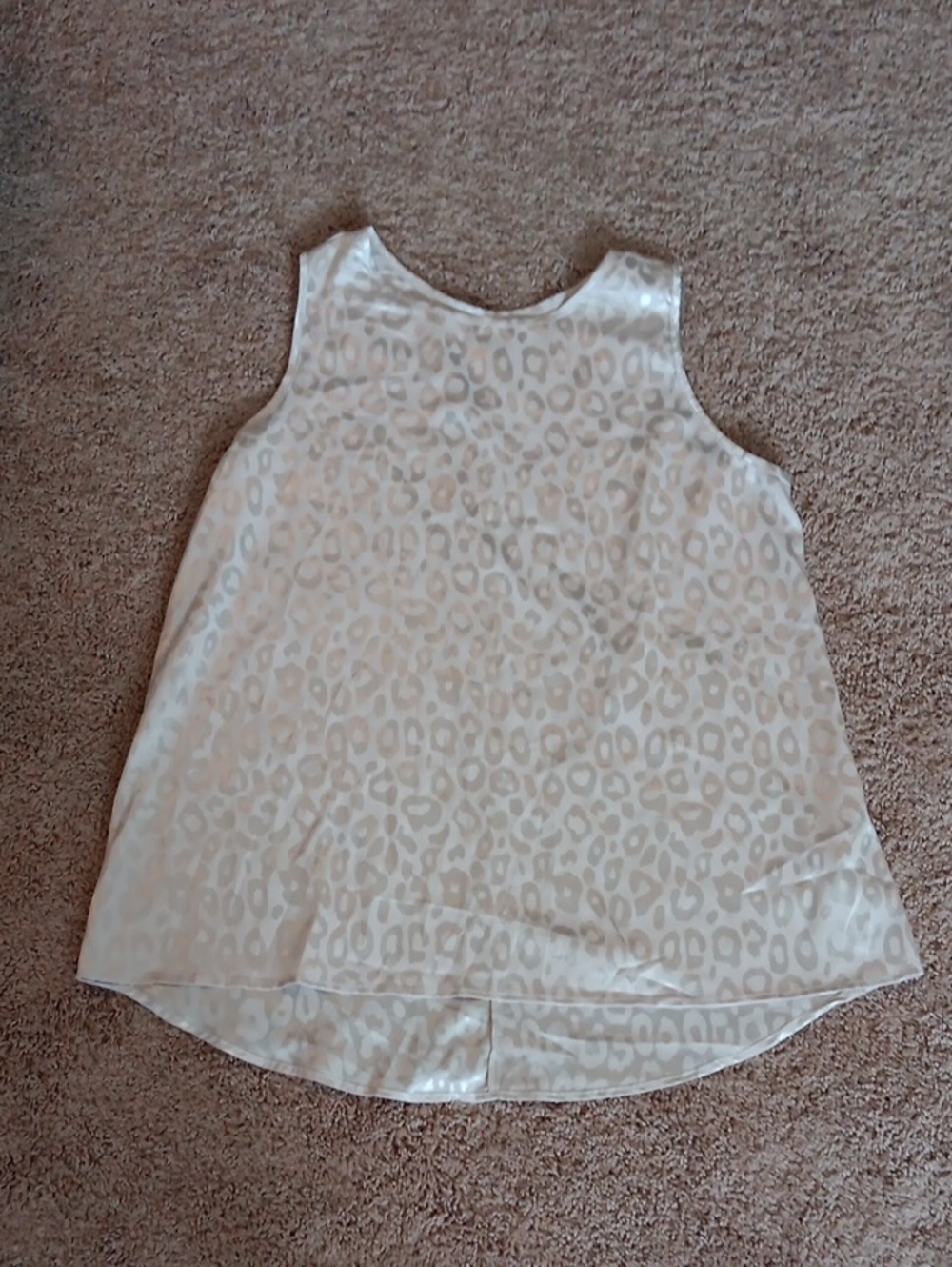 Sleeveless Animal Print Tank Top - Blush